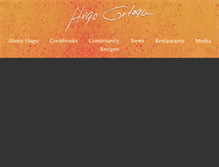 Tablet Screenshot of chefhugoortega.com